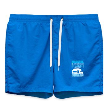 Camper Camping Caravane Dicton - Short de bain - cobalt blue - Devant - AI Model Male 185 light (185cm)