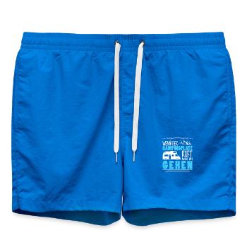 Camper Camping Caravane Dicton - Short de bain - cobalt blue - Devant - AI Model Male 185 light (185cm)
