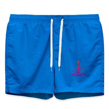 Rock 'n Roll Grand-mère Musique Guitare Rock Band - Short de bain - cobalt blue - Devant - AI Model Male 185 light (185cm)