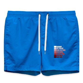 Vater Papa Computerspieler Gamer Zocker Zocken - Badeshorts - Cobalt blue - Vorne - AI Model Male 185 light (185cm)