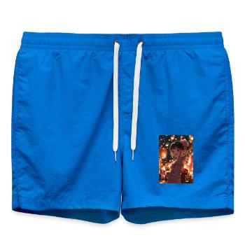 Nuit festival yukata lumineuse - Short de bain - cobalt blue - Devant