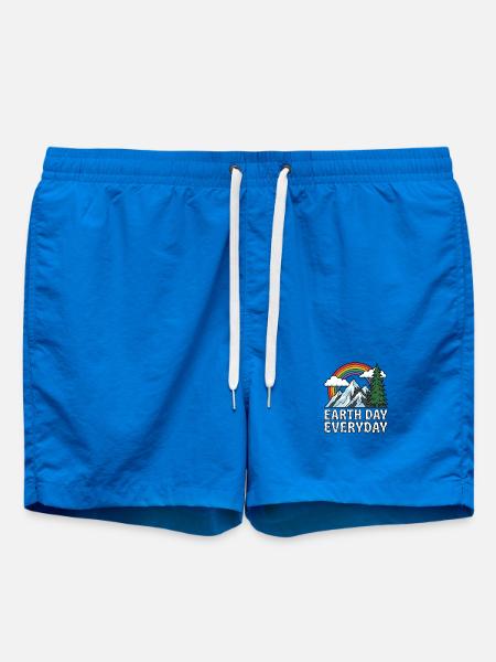 Earth Day Everyday Rainbow Mountain Natur - Badeshorts - Cobalt blue