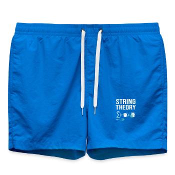 Physique quantique physique quantique - Short de bain - cobalt blue - Devant - AI Model Male 185 light (185cm)