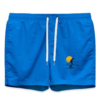 Surfeur Pingouin - Short de bain - cobalt blue - Devant - AI Model Male 185 light (185cm)