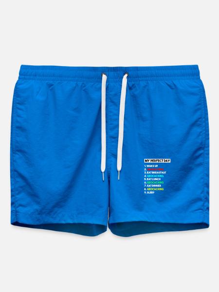 Geocaching Perfekt dag utendørs skattejakt - Badeshorts - cobalt blue