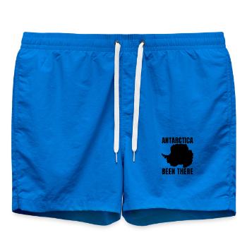 Antarktis – Schon mal da gewesen – Familienurlaub  - Badeshorts - Cobalt blue - Vorne - AI Model Male 185 light (185cm)