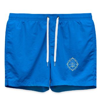 60 Geburtstag Jahrgang 1966 Vintage Ornamente - Badeshorts - Cobalt blue - Vorne - AI Model Male 185 light (185cm)