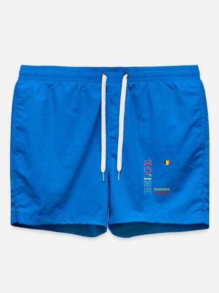 Belgium Limited Edition Graphic - Swim Trunks - cobalt blue