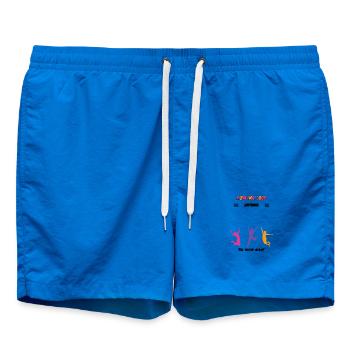 Confirmation 2026 Tenue de livre d’or Sacrement Foi - Short de bain - cobalt blue - Devant - AI Model Male 185 light (185cm)