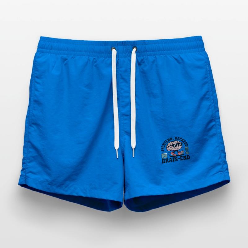 Frontend, Backend, Brain-End | Developer Swim Trunks