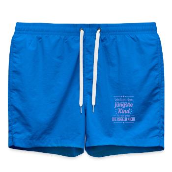 Je suis le plus jeune enfant, les règles ne s’appliquent pas - Short de bain - cobalt blue - Devant - AI Model Male 185 light (185cm)