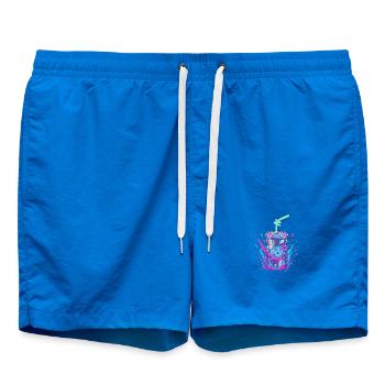 Neon-Swirler Becher Splash - Badeshorts - Cobalt blue - Vorne - AI Model Male 185 light (185cm)