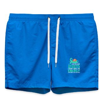 Trigeminusneuralgie - Badeshorts - Cobalt blue - Vorne - AI Model Male 185 light (185cm)