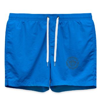Vintage avril 1976 Édition limitée Circle - Short de bain - cobalt blue - Devant - AI Model Male 185 light (185cm)