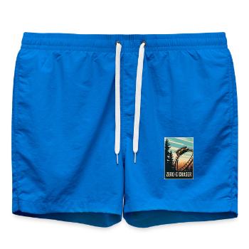 Chasseur en apesanteur | Sensation des montagnes russes - Short de bain - cobalt blue - Devant - AI Model Male 185 light (185cm)