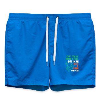 sänger musiklehrer musik sängerin chor - Badeshorts - Cobalt blue - Vorne - AI Model Male 185 light (185cm)