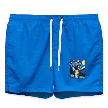 Shih Tzu - Badeshorts - Cobalt blue - Vorne - AI Model Male 185 light (185cm)