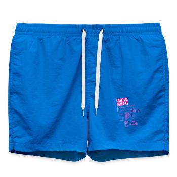 EXANGLIA (Pink) - Badeshorts - Cobalt blue - Vorne - AI Model Male 185 light (185cm)