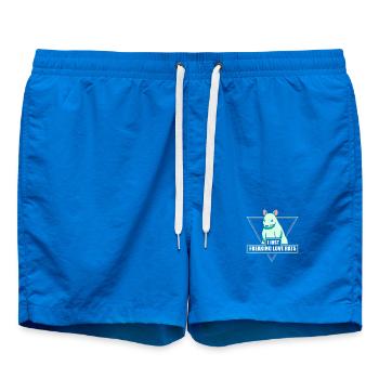 Rat, rat de maison, propriétaire de rats, amoureux des rats - Short de bain - cobalt blue - Devant - AI Model Male 185 light (185cm)