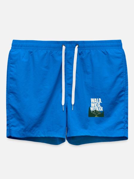 Schwarzwald Wandern, Wald. Weg. Weitblick - Badeshorts - Cobalt blue