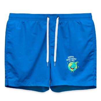 Geburtstagsjubel der Erde - Badeshorts - Cobalt blue - Vorne - AI Model Male 185 light (185cm)