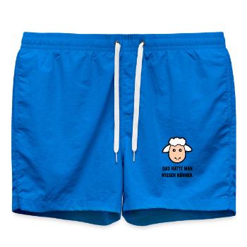 Das hätte man wissen können. - Badeshorts - Cobalt blue - Vorne - AI Model Male 185 light (185cm)