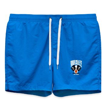 Border Collie Gifts, Border Collie Eye On Sheep - Swim Trunks - cobalt blue - Front - AI Model Male 185 light (185cm)