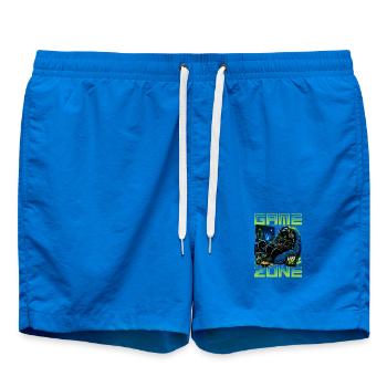 Gamer Gaming Cat Video Game - Badeshorts - Cobalt blue - Vorne - AI Model Male 185 light (185cm)