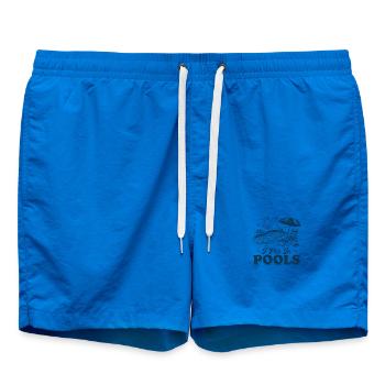 Ich pinkel in Pools Pool Tee am Pool - Badeshorts - Cobalt blue - Vorne - AI Model Male 185 light (185cm)