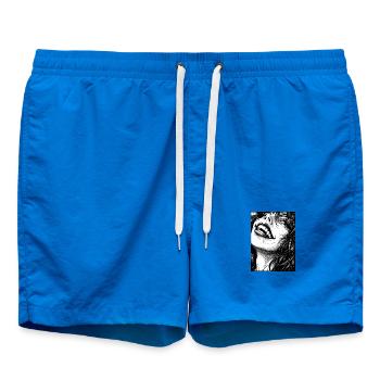 Ausdrucksvoller Vampirschrei - Badeshorts - Cobalt blue - Vorne - AI Model Male 185 light (185cm)