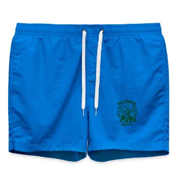 The Welcome To Madrid Spain European City - Badeshorts - Cobalt blue - Vorne - AI Model Male 185 light (185cm)