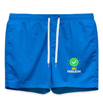 Sächsisch Nu freilich Sachsen - Badeshorts - Cobalt blue - Vorne - AI Model Male 185 light (185cm)