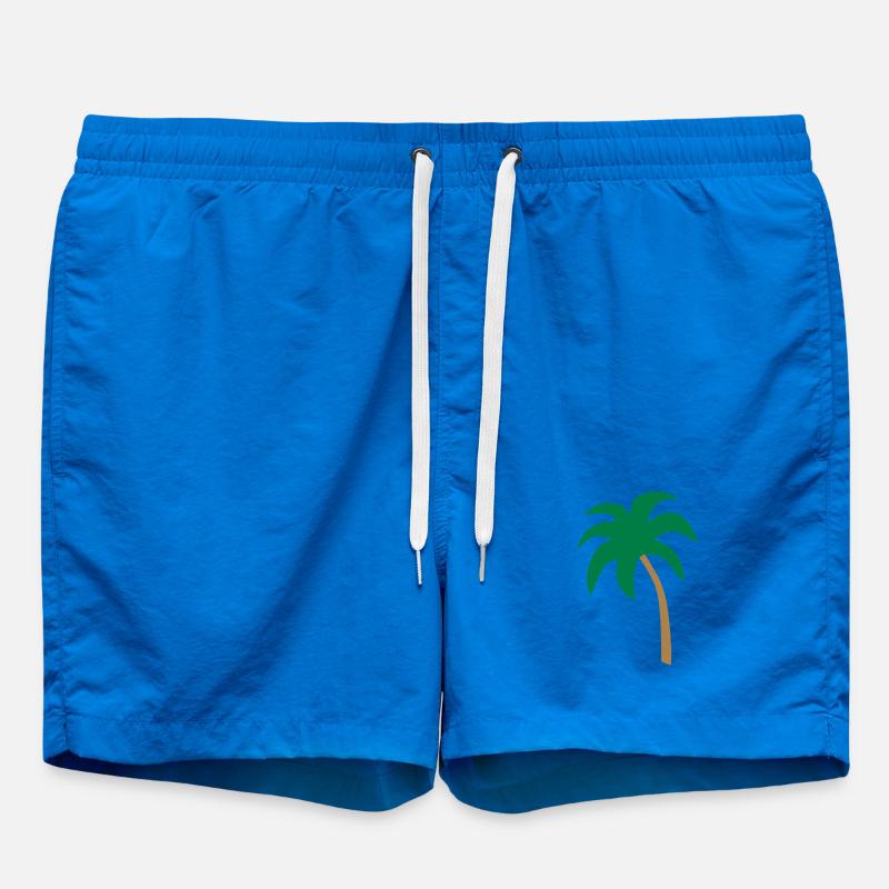 Palm tree - Swim Trunks - cobalt blue