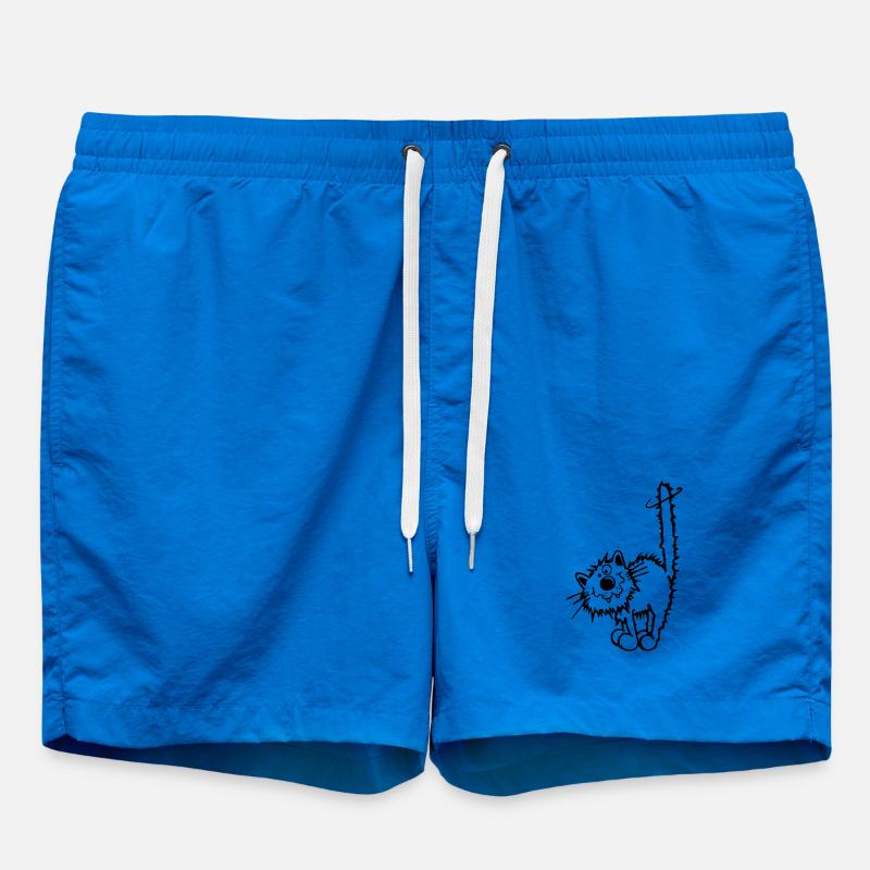 Naughty cat - Swim Trunks - cobalt blue