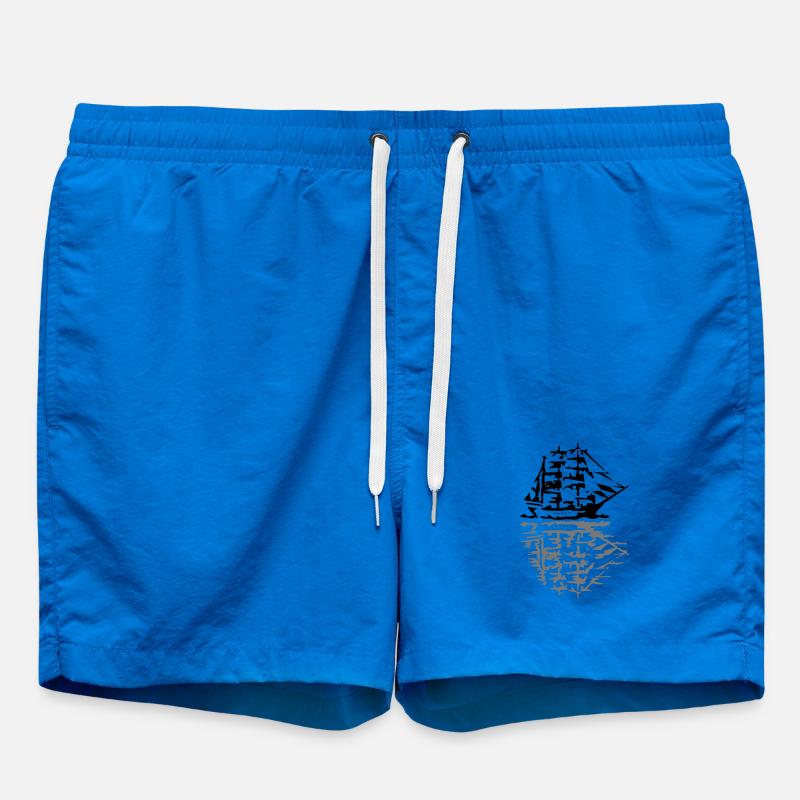 sailing ship - Swim Trunks - cobalt blue
