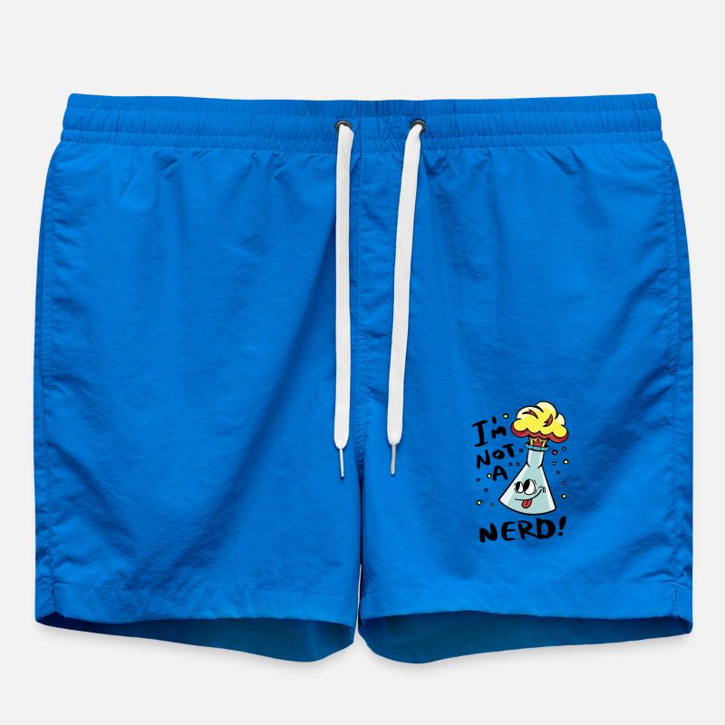 I'm not a nerd - Swim Trunks - cobalt blue
