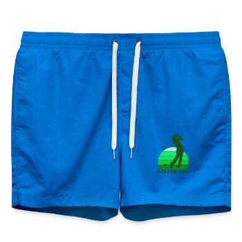 golf, golfeur, golfer vibe - Short de bain - cobalt blue - Devant - AI Model Male 185 light (185cm)