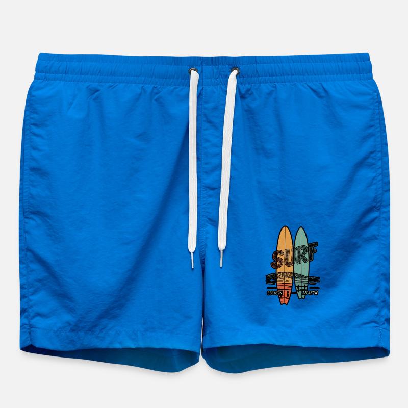 Planches de surf rétro - Short de bain - cobalt blue