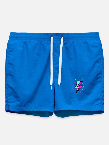 Retro Blitz bunten Stil - Badeshorts - Cobalt blue