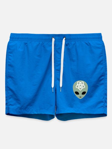 Geometric Alien Mindscape - Swim Trunks - cobalt blue