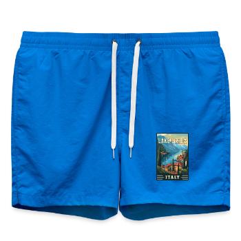 Experience Beauty of Lake Garda in Italy - Swim Trunks - cobalt blue - Front