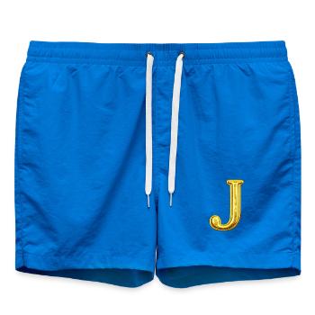 Golden J Letter - Swim Trunks - cobalt blue - Front