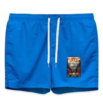 Explore Tranquility of Nikko in Japan - Swim Trunks - cobalt blue - Front