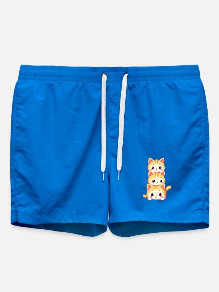 Trio de chatons empilés - Short de bain - cobalt blue