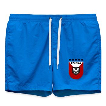 Polnisches Wappen Shield Design - Badeshorts - Cobalt blue - Vorne