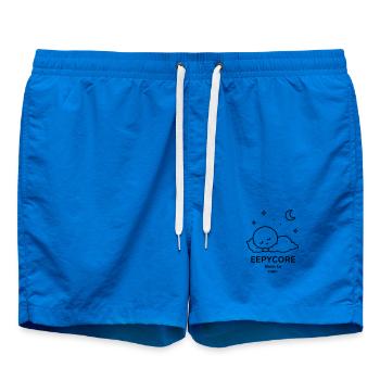 Eepycore – Born to Nap | Cozy Sleep Mood - Swim Trunks - cobalt blue - Front - AI Model Male 185 light (185cm)