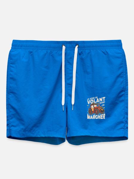 Au Volant Avant de Marcher Bébé Tracteur - Short de bain - cobalt blue