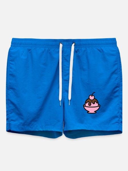 Sundae Cherry Artwork - Swim Trunks - cobalt blue