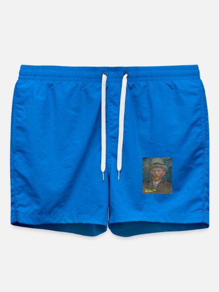 Selbstporträt-_Vincent_van_Gogh-_1887 - Badeshorts - Cobalt blue