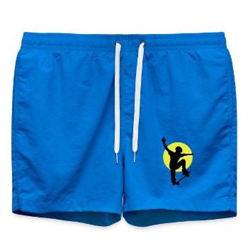 Skateboarder Sun - Swim Trunks - cobalt blue - Front